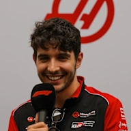 SAO PAULO, BRAZIL - NOVEMBER 06: Esteban Ocon of France and Haas F1 is interviewed during previews