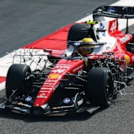 BAHRAIN, BAHRAIN - FEBRUARY 11: Lewis Hamilton of Great Britain driving the (44) Scuderia Ferrari