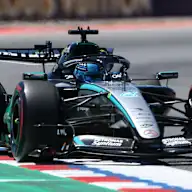BARCELONA, SPAIN - JUNE 12: George Russell of Great Britain driving the (63) Mercedes AMG Petronas