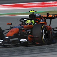 BARCELONA, SPAIN - JUNE 12: Lando Norris of Great Britain driving the (1) McLaren MCL40 Mercedes on