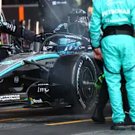 BARCELONA, SPAIN - JUNE 14: George Russell of Great Britain driving the (63) Mercedes AMG Petronas
