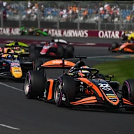 MELBOURNE, AUSTRALIA - MARCH 08: Nico Varrone of Argentina and Van Amersfoort Racing (22) leads