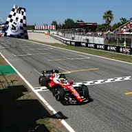 BARCELONA, SPAIN - JUNE 14: Race winner Lewis Hamilton of Great Britain driving the (44) Scuderia