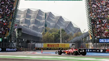 MEXICO CITY, MEXICO - OCTOBER 29: Carlos Sainz of Ferrari and Spain  during qualifying ahead of the