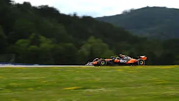 SPIELBERG, AUSTRIA - JUNE 27: Lando Norris of Great Britain driving the (4) McLaren MCL39 Mercedes