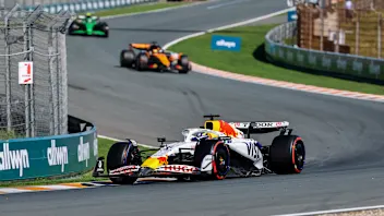 Isack Hadjar of France drives the (6) Visa Cash app RB VCARB02 Honda RBPT during the Formula 1