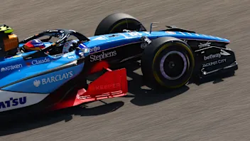 BAHRAIN, BAHRAIN - FEBRUARY 11: Carlos Sainz of Spain driving the (55) Williams FW48 Mercedes on