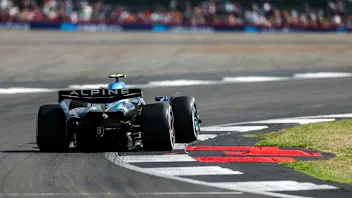 NORTHAMPTON, ENGLAND - JULY 07: Pierre Gasly of Alpine and France  during practice ahead of the F1