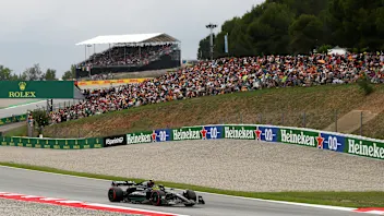 BARCELONA, SPAIN - JUNE 03: Lando Norris of Great Britain driving the (4) McLaren MCL60 Mercedes on
