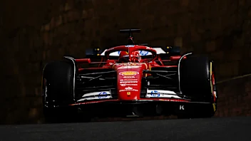 BAKU, AZERBAIJAN - SEPTEMBER 13: Charles Leclerc of Monaco driving the (16) Ferrari SF-24 on track