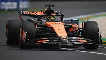 MELBOURNE, AUSTRALIA - MARCH 15: Oscar Piastri of Australia driving the (81) McLaren MCL39 Mercedes
