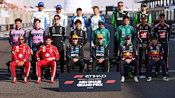ABU DHABI, UNITED ARAB EMIRATES - DECEMBER 07: The 2025 F1 drivers photo call prior to the F1 Grand