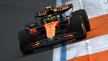 ZANDVOORT, NETHERLANDS - AUGUST 29: Lando Norris of Great Britain driving the (4) McLaren MCL39