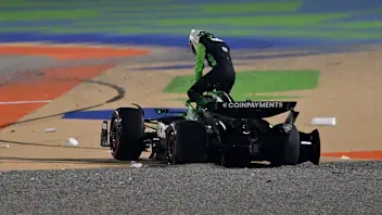 LUSAIL CITY, QATAR - NOVEMBER 30: Nico Hulkenberg of Germany and Stake F1 Team Kick Sauber climbs