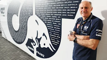 ABU DHABI, UNITED ARAB EMIRATES - NOVEMBER 23: Scuderia AlphaTauri Team Principal Franz Tost poses