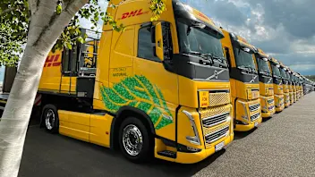 DHL biofueled trucks