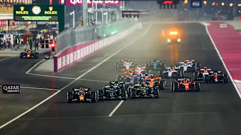 LUSAIL CITY, QATAR - OCTOBER 08: Max Verstappen of the Netherlands driving the (1) Oracle Red Bull