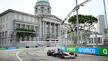 SINGAPORE, SINGAPORE - SEPTEMBER 19: Yuki Tsunoda of Japan and Visa Cash App RB has a seat fitting