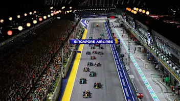 SINGAPORE, SINGAPORE - SEPTEMBER 22: Lando Norris of Great Britain driving the (4) McLaren MCL38