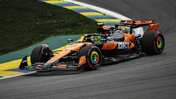 SAO PAULO, BRAZIL - NOVEMBER 08: Lando Norris of Great Britain driving the (4) McLaren MCL39