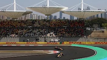 A general view of the hairpin during the preview ahead of the F1 Grand Prix of China at Shanghai