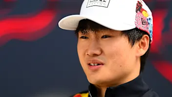 SUZUKA, JAPAN - APRIL 03: Yuki Tsunoda of Japan and Oracle Red Bull Racing in the Drivers Press