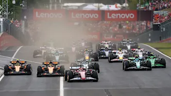 BUDAPEST, HUNGARY - AUGUST 03: Charles Leclerc of Monaco driving the (16) Scuderia Ferrari SF-25