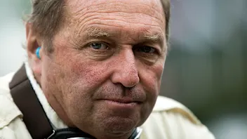 CHICHESTER, ENGLAND - 1st JULY: Jochen Mass at Goodwood on 1st July 2017 in Chichester, England.