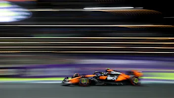 JEDDAH, SAUDI ARABIA - APRIL 18: Lando Norris of Great Britain driving the (4) McLaren MCL39
