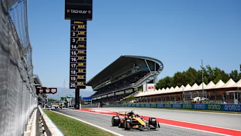 BARCELONA, SPAIN - MAY 29: Victor Martins of France and Williams has a seat fitting in the garage