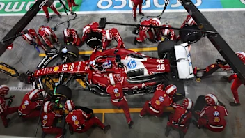 SINGAPORE, SINGAPORE - OCTOBER 05: Charles Leclerc of Monaco driving the (16) Scuderia Ferrari