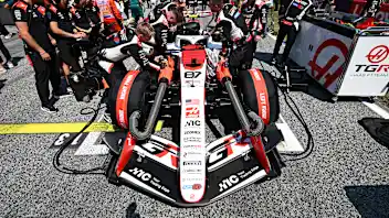 SPIELBERG, AUSTRIA - JUNE 28: Oliver Bearman of Great Britain and Haas F1 on the grid prior to the