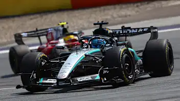 SPIELBERG, AUSTRIA - JUNE 28: George Russell of Great Britain driving the (63) Mercedes AMG