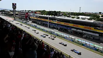BARCELONA, SPAIN - JUNE 01: Oscar Piastri of Australia driving the (81) McLaren MCL39 Mercedes