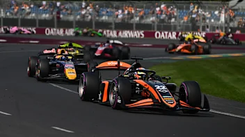 MELBOURNE, AUSTRALIA - MARCH 08: Nico Varrone of Argentina and Van Amersfoort Racing (22) leads