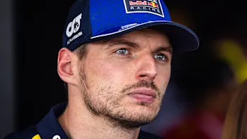 NORTHAMPTON, ENGLAND - JULY 05: Max Verstappen of the Netherlands and Oracle Red Bull Racing looks