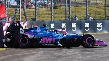 BUDAPEST, HUNGARY - JULY 24: Franco Colapinto of Argentina driving the (43) Alpine F1 A526 Mercedes