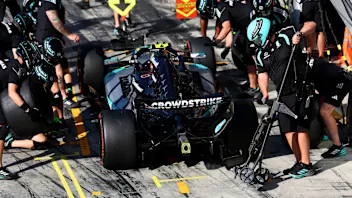 MONZA, ITALY - SEPTEMBER 04: Andrea Kimi Antonelli of Italy driving the (12) Mercedes AMG Petronas