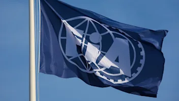 FIA flag during Formula 1 Monaco Grand Prix at the Circuit de Monaco in Monte Carlo on June 7th,