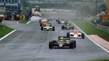 1985 Portuguese Grand Prix. Estoril, Portugal. 19th - 21st April 1985. Ayrton Senna (Lotus