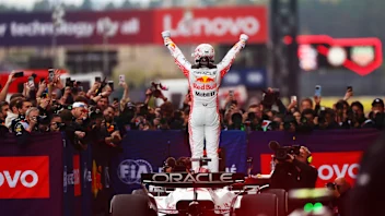 SUZUKA, JAPAN - APRIL 06: Race winner Max Verstappen of the Netherlands and Oracle Red Bull Racing