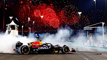 ABU DHABI, UNITED ARAB EMIRATES - NOVEMBER 26: Race winner Max Verstappen of the Netherlands
