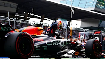 SPIELBERG, AUSTRIA - JUNE 30: Pole position qualifier Max Verstappen of the Netherlands and Oracle