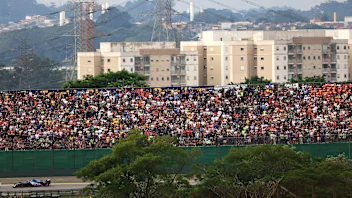 SAO PAULO, BRAZIL - NOVEMBER 03: Esteban Ocon of France driving the (31) Alpine F1 A523 Renault on