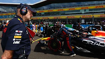NORTHAMPTON, ENGLAND - JULY 09: Adrian Newey, the Chief Technical Officer of Red Bull Racing looks