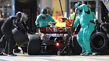 BUDAPEST, HUNGARY - JULY 23: Lewis Hamilton of Great Britain driving the (44) Mercedes AMG Petronas