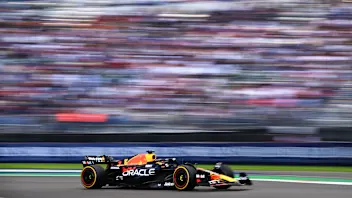 MEXICO CITY, MEXICO - OCTOBER 27: Max Verstappen of the Netherlands driving the (1) Oracle Red Bull