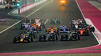 LUSAIL CITY, QATAR - OCTOBER 08: Max Verstappen of the Netherlands driving the (1) Oracle Red Bull