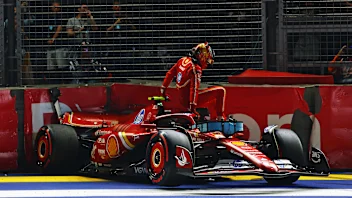 SINGAPORE, SINGAPORE - SEPTEMBER 21: Carlos Sainz of Spain driving (55) the Ferrari SF-24 on track
