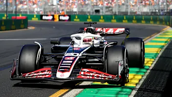MELBOURNE, AUSTRALIA - MARCH 24: Kevin Magnussen of Denmark driving the (20) Haas F1 VF-24 Ferrari